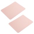 thumbnail image 5 of alfombrillas de ratón de cuero PVC impermeable para escritorio, cojín para oficina, hogar, protector de ratones, 27 x 21 cm, color rosa, 5 of 5