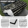 thumbnail image 5 of Binienty American Flag Golf Cart Seat Blanket Ezgo Club Car Golf Cart Towel Seat Cover With Pockets 2 Passenger Anti-Slip Easy to Install Golfcart Front Seats Protector 52x32 Inch, 5 of 6