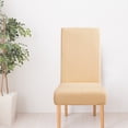 thumbnail image 4 of Chair Covers for Dining Room, Stretch Chair Slipcovers for Decorative Seat Protector Armless Removable Washable Elastic Dinner Universal Spandex Solid Chair Slip Covers Set, 4 of 9
