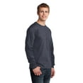 thumbnail image 4 of Port & Company Long Sleeve Core Cotton Tee-S (Heather Navy), 4 of 6