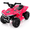 Pink, variant on 12V Kids Ride-On ATV Quad w/ Bluetooth, 2.4mph Max, Treaded Tires, LED Lights, Radio - Blue
