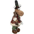 thumbnail image 3 of 20-Inch Standing Christmas Moose Figure with LED Antlers Tabletop Decor, 3 of 5
