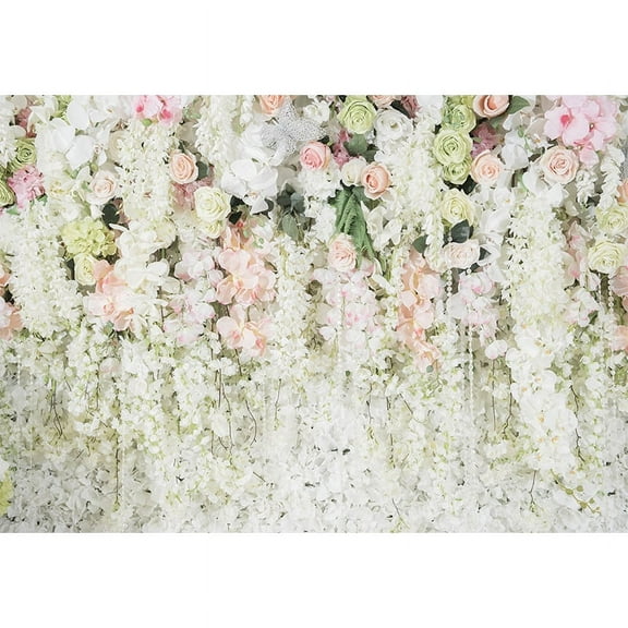 Allenjoy Bridal Shower Photo Booth Backdrop Custom Wedding Flower Wall Photography Background Engagement Ceremony Arch Banner