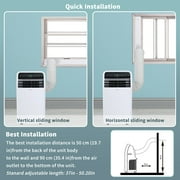 Shinco 7800BTU SACC(12,000 BTU ASHRAE) 3 in 1 Portable Air Conditioner, Air Cooler with Remote Control / Window Kit