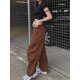 thumbnail image 4 of Txlixc Pantalones casuales femeninos, cintura elástica, bolsillos ajustables con Cordón de tracción Txlixc moda, 4 of 7