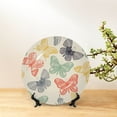 thumbnail image 6 of Kdxio Butterfly Bone China Decorative Plate Ceramic Decorative Plate for Home Office Wall Stand Decorative Plates for Home Bedroom-10in, 6 of 6