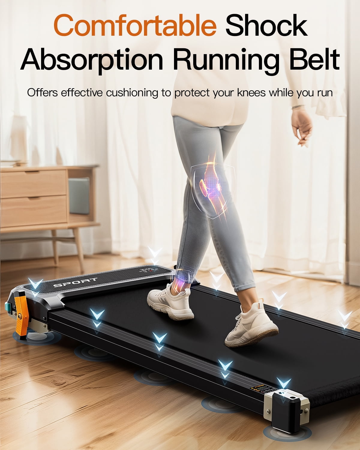 Walking Pad Treadmill with Incline - Dual-Sided Under Desk Treadmill with Foot Massage,2 in 1 Walking Treadmill for Holiday gift, Portable Compact Treadmill with 330LBS Capacity