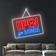 thumbnail image 3 of Handmadetneonsign Open For Business Led Sign, We Are Open Neon Sign, Open Led Light, Welcome Neon, 3 of 5