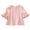 Pink, variant on Virmaxy (1-5Years) Girls Fashion Solid Color Tops Lace Lace Flare Five Points Sleeve Shirt Toddler Baby Short Sleeve Round Neck Tops Summer Loose Trend Pullover Shirt Pink 11