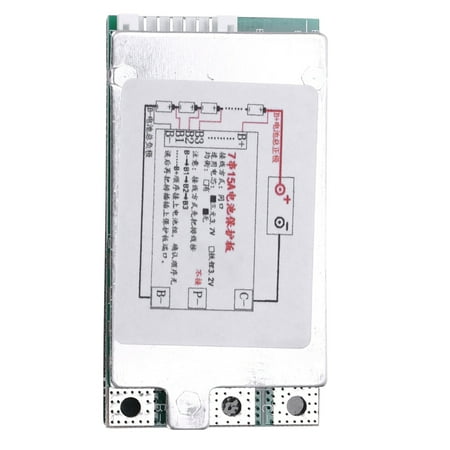 

7S 24V 15A Li-Ion Lithium Battery Protection Board BMS PCB Board for E-Bike Electric Scooter