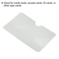 thumbnail image 4 of Uxcell Wide Open Protector Holder RFID Blocking Credit Card Sleeves White 30Pack, 4 of 5