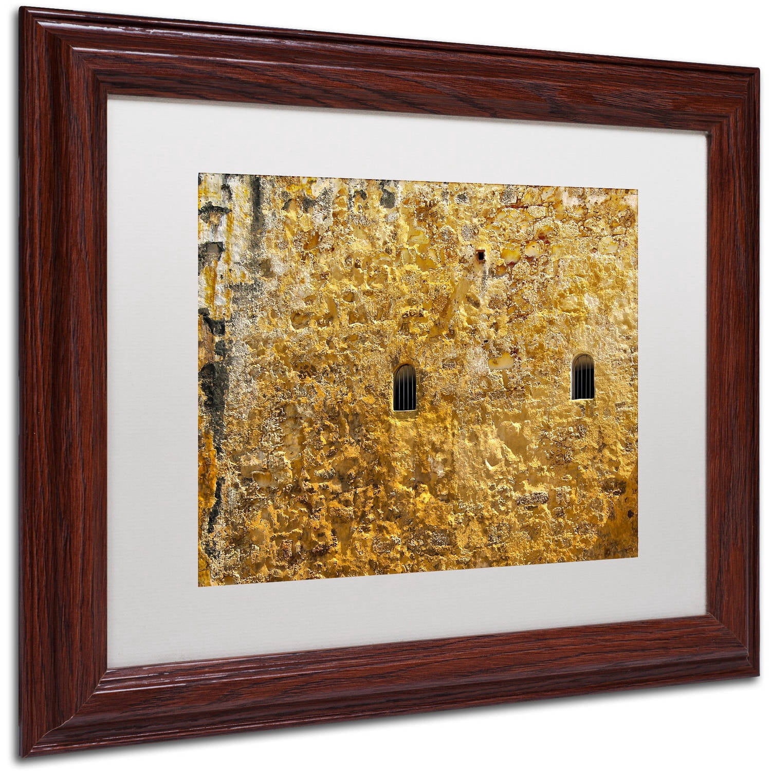 Trademark Fine Art "Castillo de San Felipe del Morro 17" Canvas Art by CATeyes, White Matte, Wood Frame