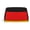 Silver, variant on Travel Makeup Bag German Flag Germany Wide-open PU Leather Cosmetic Toiletry Pouch with Dividers & Zipper for Women Silver