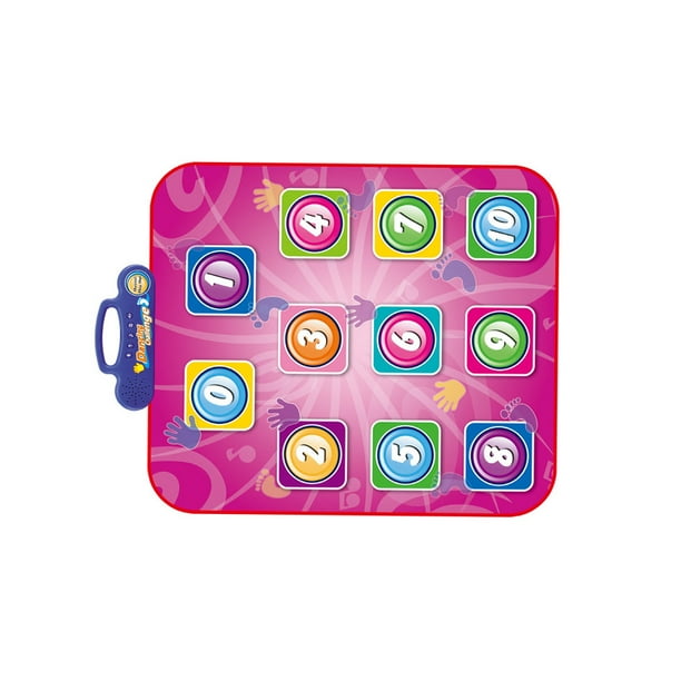 Wosthever Manta de baile con números grandes para música sensible, tapete para juegos de suelo, Pedal, juguetes educativos, alfombra ajustable, Ropa Deportiva, Zapatos