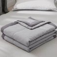 thumbnail image 2 of Cotton Cooling Blanket for Hot Sleepers & Night Sweats,All-Season Temperature-Regulating Quilt with 3x Breathability,Lightweight Machine-Washable (Twin/Queen/King) for Bed,Sofa,Travel & Gifts Gray, 2 of 8