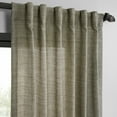 thumbnail image 4 of Half Price Drapes Grey Raw Linen Weave Light Filtering Curtains for Bedroom (2 Panel), 50W X 96L, 4 of 12