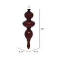 thumbnail image 2 of Vickerman 14" Copper Wood Grain Bubble Finial Ornament, Pack of 3, 2 of 3