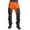 Orange, variant on Men Fashion Color Block Multi Pockets Sports Long Cargo Pants Work Trousers
