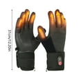 thumbnail image 2 of Digital Display Heated Gloves with Smart Thermostatic Control, Rechargeable Electric Hand Warmers for Skiing, Motorcycling, Cycling & Outdoor Winter Work -XL Size, 2 of 7