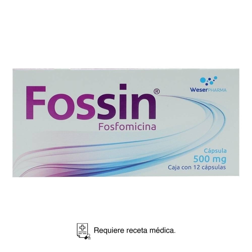 Fossin Fosfomicina 500 mg 12 cápsulas | Walmart en línea