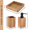 thumbnail image 5 of Acacia Bathroom Accessory Set 3-Pieces Square, 5 of 8