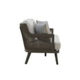 thumbnail image 6 of New Classic Furniture Genova Metal/Wicker Patio Sofa with Accent Pillows in Gray, 6 of 7