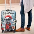 thumbnail image 4 of Merry Christmas Schnauzer Enjoys Woofmas Winter Xmas Holiday Travel Luggage Cover Miniature Schnauzer Dog Lover Suitcase Dust Protective Decor - 02022, 4 of 5