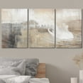thumbnail image 3 of wall26 Canvas Print Wall Art Set Gray &amp; Tan Color Block Ocean Wave Overlay Nature Wilderness Digital Art Modern Art Rustic Scenic Colorful for Living Room, Bedroom, Office - 16"x24"x3 P, 3 of 7