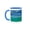 Blue/White, variant on 3drose, Lagoon Areas of Yap, Micronesia., 11oz Two-tone Red Mug