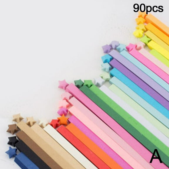 10 Color Mixing Set Star Papers Lucky Star Origami Paper Strips Paper Orgami Craft Handmade Paper