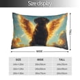 thumbnail image 2 of Pofeuu Golden Cloud Winged Dog Print Polyester Microfiber Plush Pillowcases, Super Soft and Cozy Pillow Case Covers with Envelop Closure（Pillow core not included）-20"x30", 2 of 6