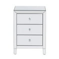 thumbnail image 2 of Better Home Products Mirrored Nightstand 3 Drawers Mirrored Bedside Table, 2 of 10