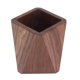 thumbnail image 4 of Contenedor para utensilios de cocina, alisador, estable, de gran capacidad, simple portalápices de madera para cocina, familia, oficina, rómbico (3,9x4,3 pulgadas), 4 of 5