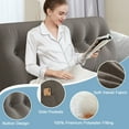 thumbnail image 3 of TOPCHANCES Large Bed Wedge Pillow, Headboard Triangular Backrest Reading Pillow with a Side Pocket(Grey, 59 x 7.8 x 20 inch), 3 of 7