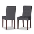 thumbnail image 5 of WyndenHall  Jefferson Contemporary Parson Dining Chair (Set of 2) - 18.9"w x 23"d x 35.8"h Slate Grey Foam,Polyester, 5 of 5
