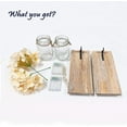 thumbnail image 4 of Set of 2 - Rustic Wall Sconces - Mason Jars Sconce with Hooks, LED Fairy Lights with Timer for Home Wall Door Decoration Gift, 4 of 6