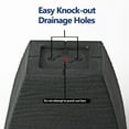 thumbnail image 2 of 15" Square Groove Planter, Grey, 2 of 5