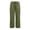 Army Green, variant on Women's Plus Size Loose Casual Straight-Leg Cargo Pants With Pockets, Drawstring Waist, Relaxed Fit, Available in White Black Blue Green Khaki Pink