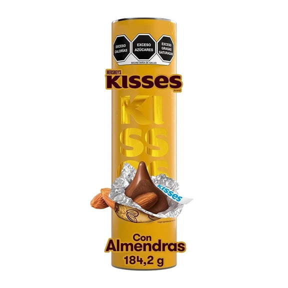 Chocolate con leche Hershey's Kisses sabor almendra 184.2 g
