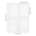 thumbnail image 2 of KALLORY 30Pcs Collector Card Binder Sheets Transparent Protective Sleeves for Baseball Football Cards, 2 of 8