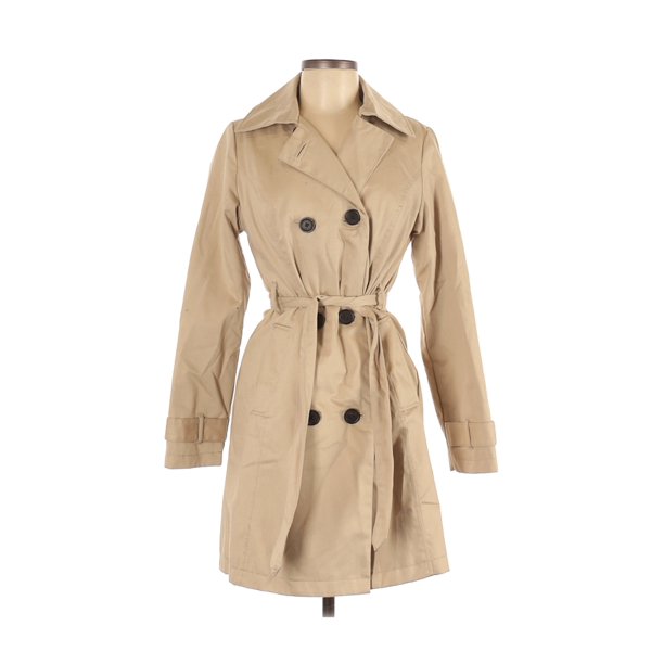 Pre Owned Merona Women S Size Trenchcoat Com Pre Owned Merona Women S Size, Merona Water Repellent Long Trench Coat Mens