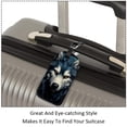 thumbnail image 3 of Square 2Pack PU Leather Wolf Cruise Luggage Tag with Privacy Cover and Name ID Tag for Travel Handbags Backpacks Luggage Tags, 3 of 6