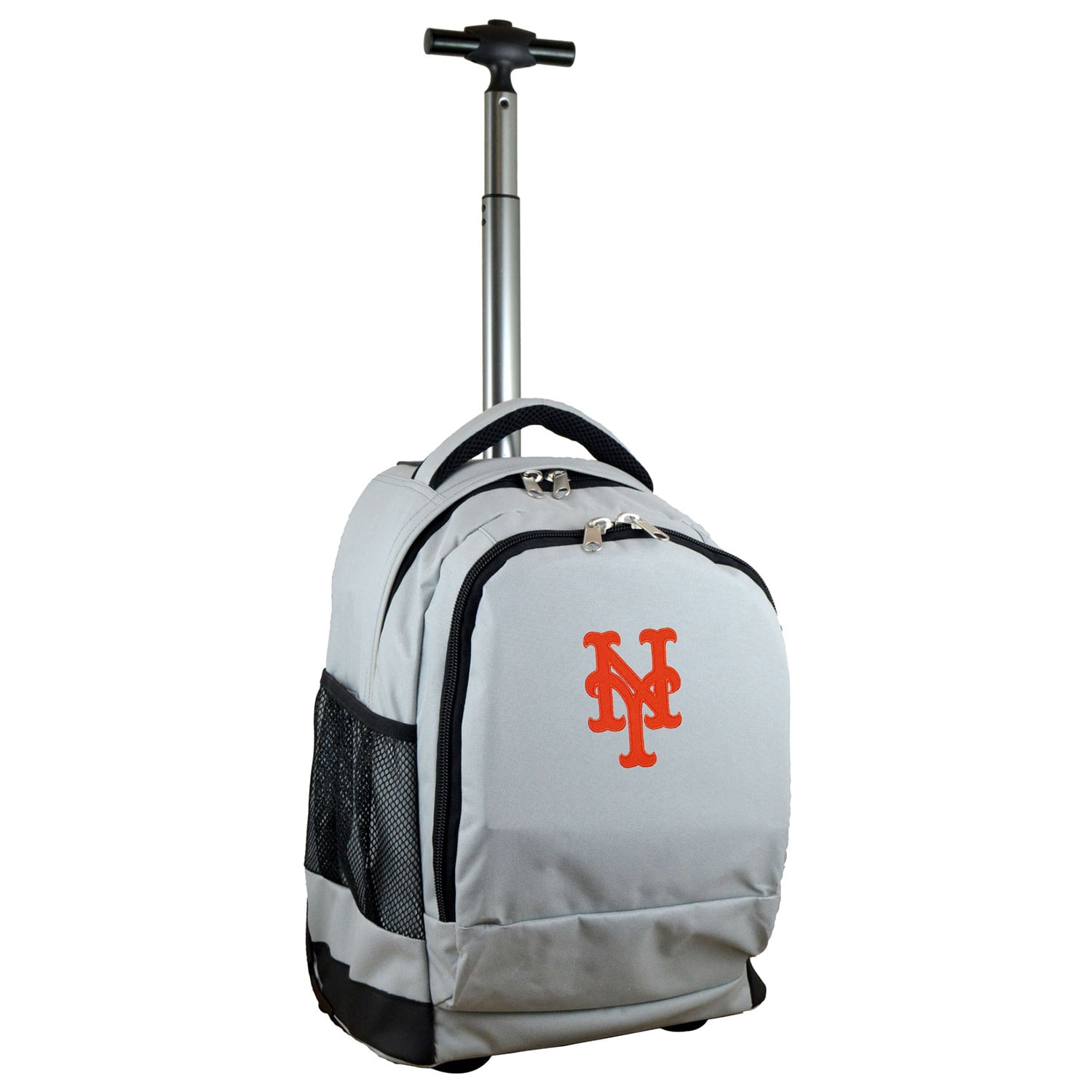 New York Mets 19'' Premium Wheeled Backpack Gray