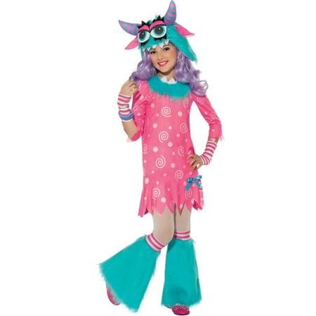Bedtime Monster Raver Fluffy Tutu Girls Fancy Halloween Party Costume