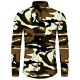 thumbnail image 1 of Camisa estampada para hombre, camisa deportiva para exteriores de manga larga, transpirable, holgada, ropa para hombre, top informal de otoño para hombre, 1 of 6