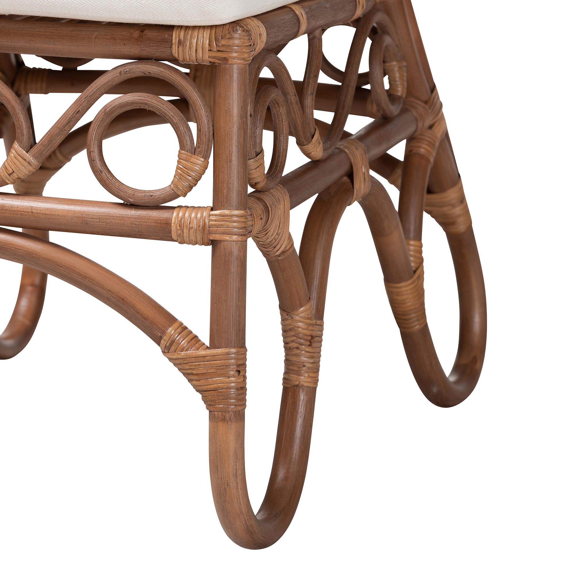 bali & pari Rivan Boho Dining Chair, Brown