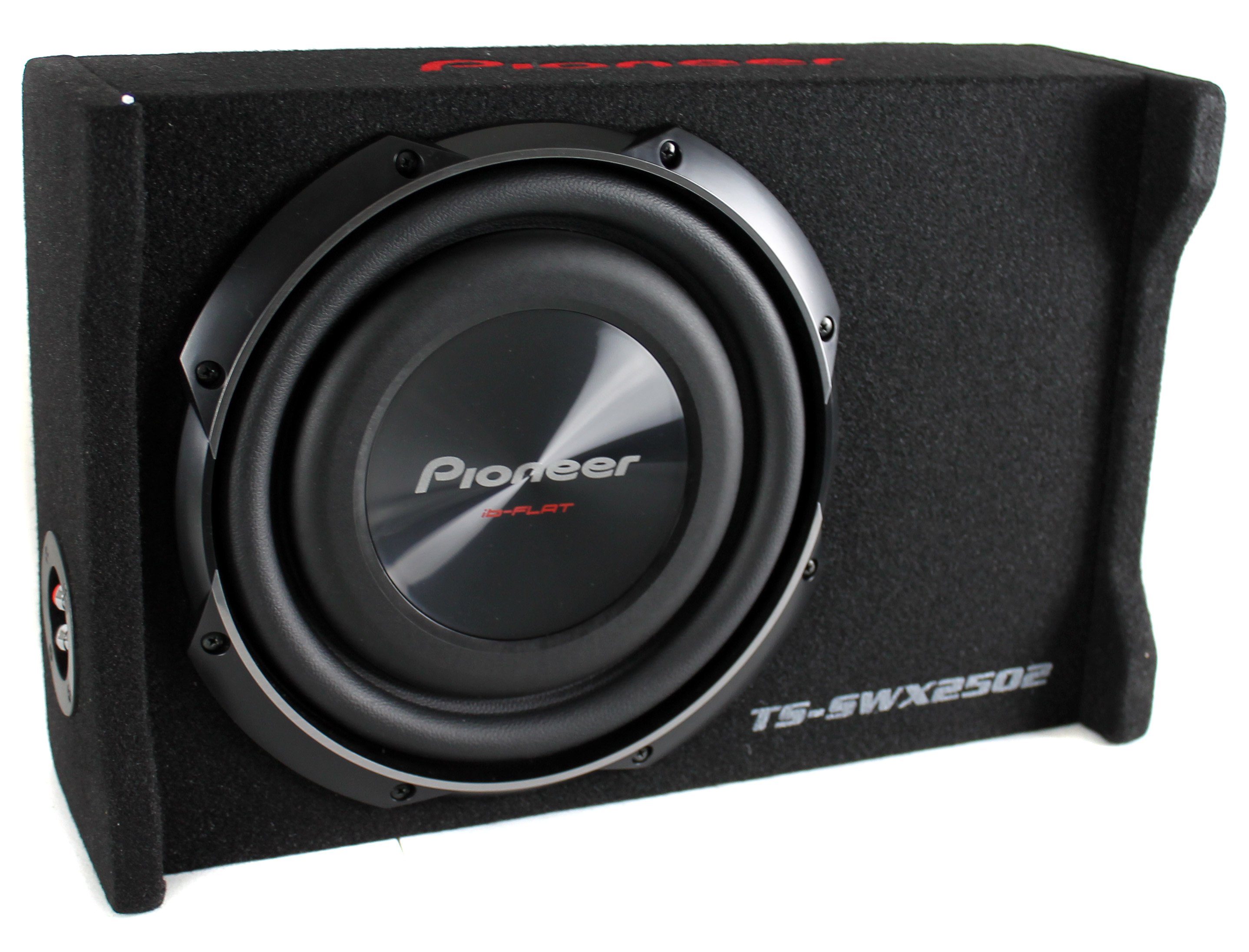 10 Inch Subwoofer Pioneer 1200W Shallow Mount Load Bass Carpeted Speaker Box New eBay