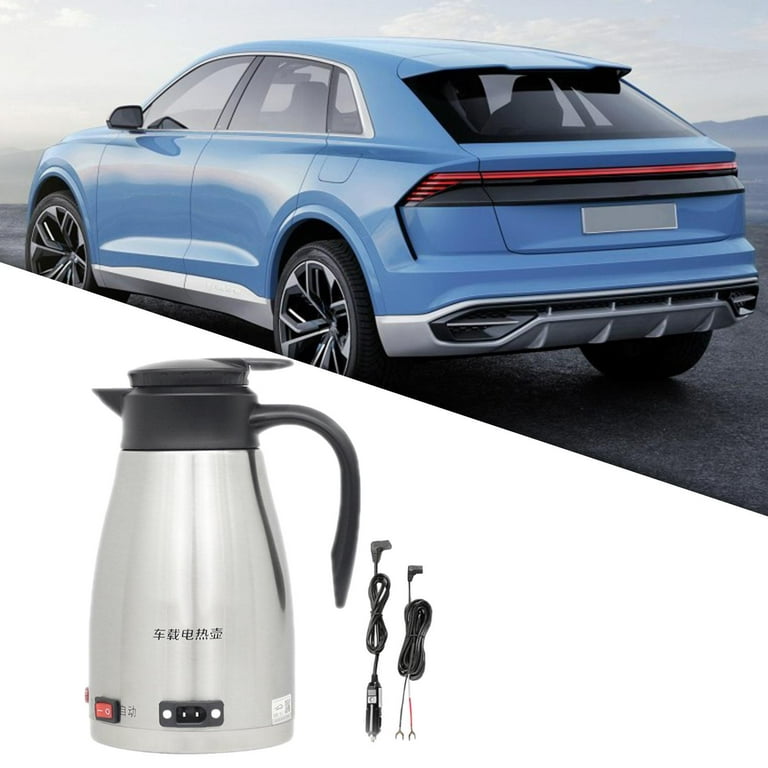 Car Electric Kettle Car Heating Travel Cup Car Mug with Indicator Light  Drinking Cup Easily Cleaning Car Kettle Boiler for Self Driving Tour 12V 