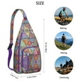 thumbnail image 3 of Fashionable Boho Sling Bag - Floral Print Crossbody Backpack, Lightweight Waterproof Anti-Theft for Teens, Adults, 3 of 3