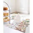 thumbnail image 4 of Grey Easter Kitchen Dish Towels for Drying Dishes Set of 4, Spring Watercolor Tulip Flower Plant Wood Grain Waffle Weave Microfiber Hand Tea Bathroom Towels Quick Dry & Absorbent Towel 12x12, 4 of 7